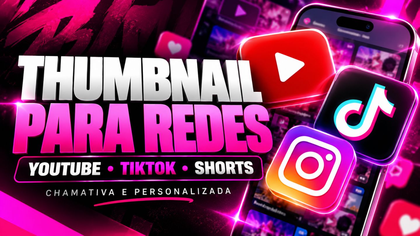 Designer Profissional | Thumbnails, Banners, Logos e Capas Personalizadas | YouT