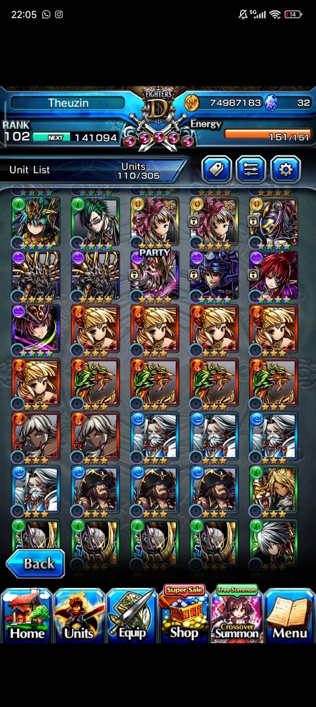 Conta boa pra iniciar no grand summoners