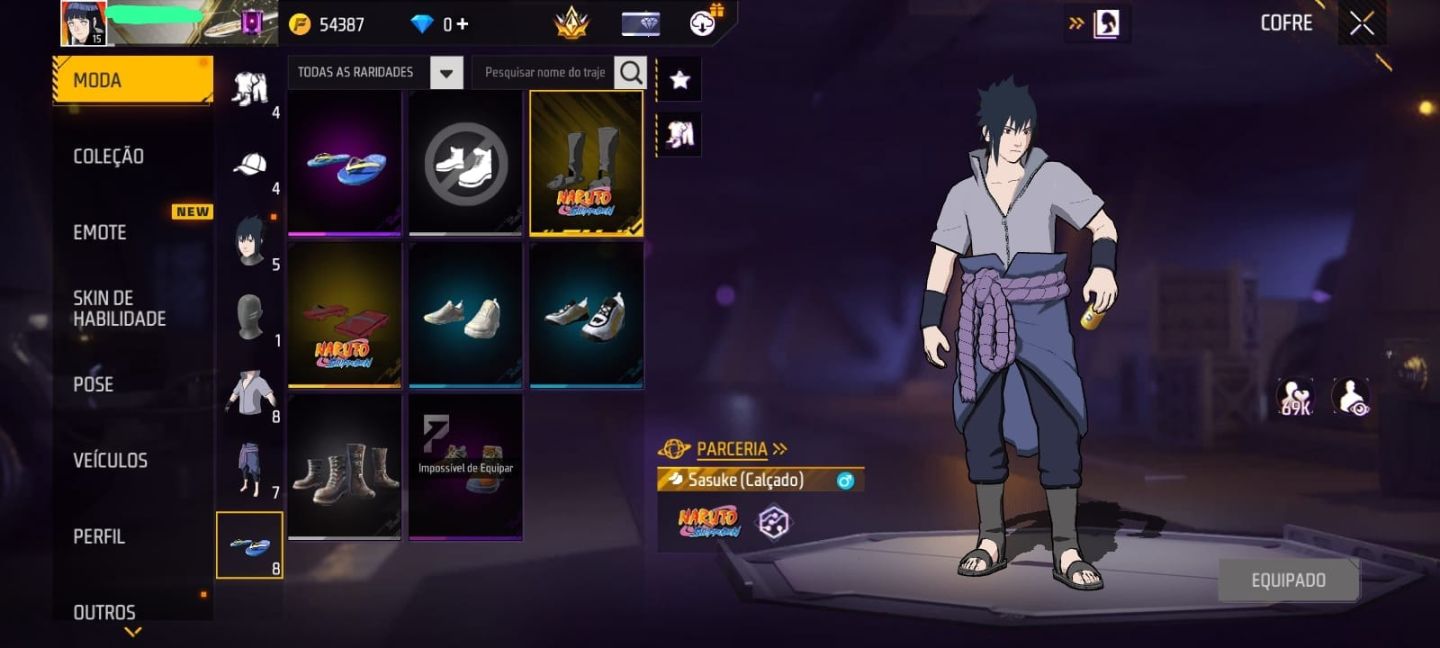 CONTA FF PREMIUM NV 15 - DUPLA PARCERIA NARUTO (SASUKE + JIRAYA)