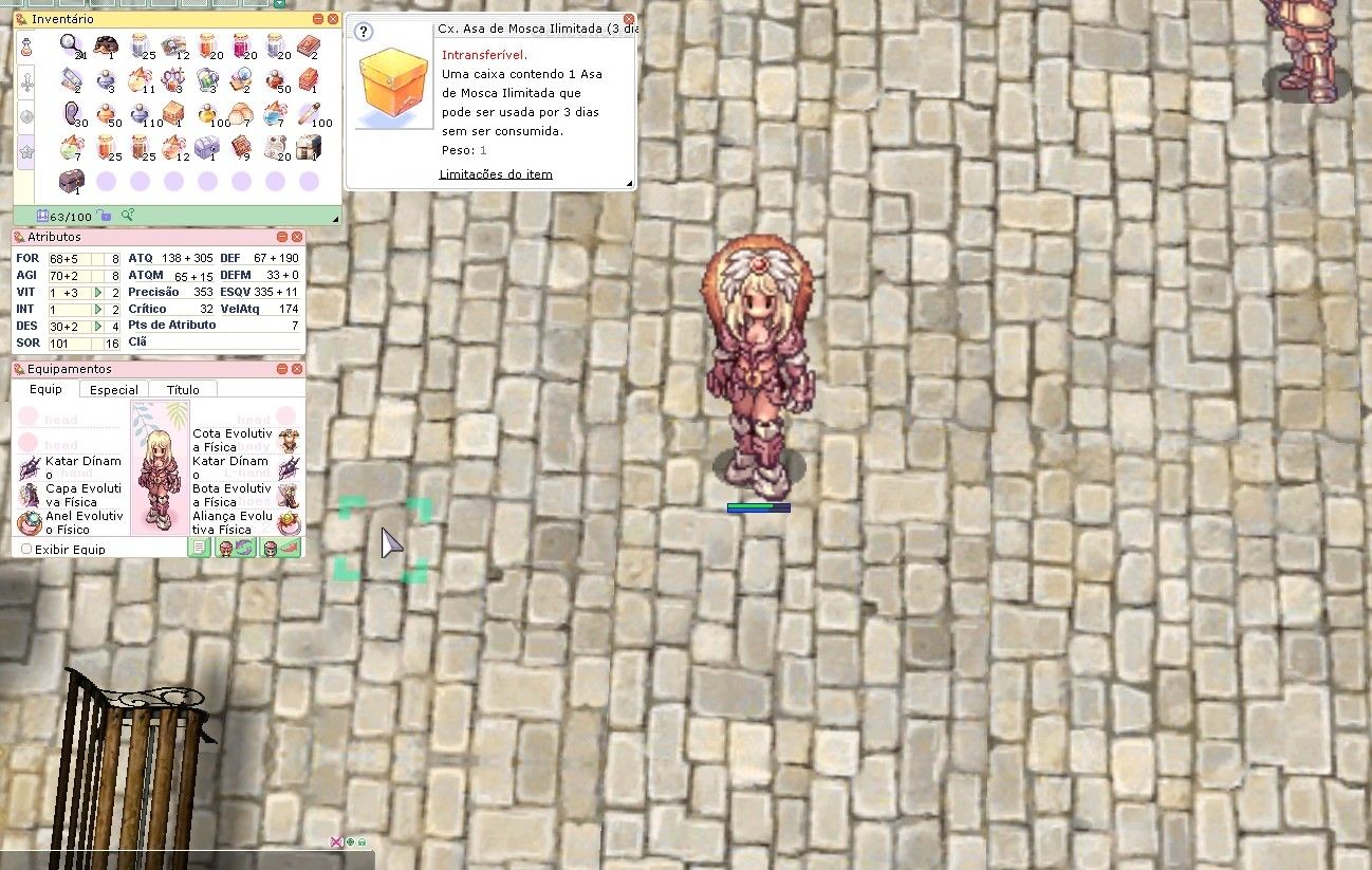 Conta Sicário / Sinix / Assasino LV 103 RAGNAROK LATAM C/ CX EVOLUTIVA + CONSUMÍ
