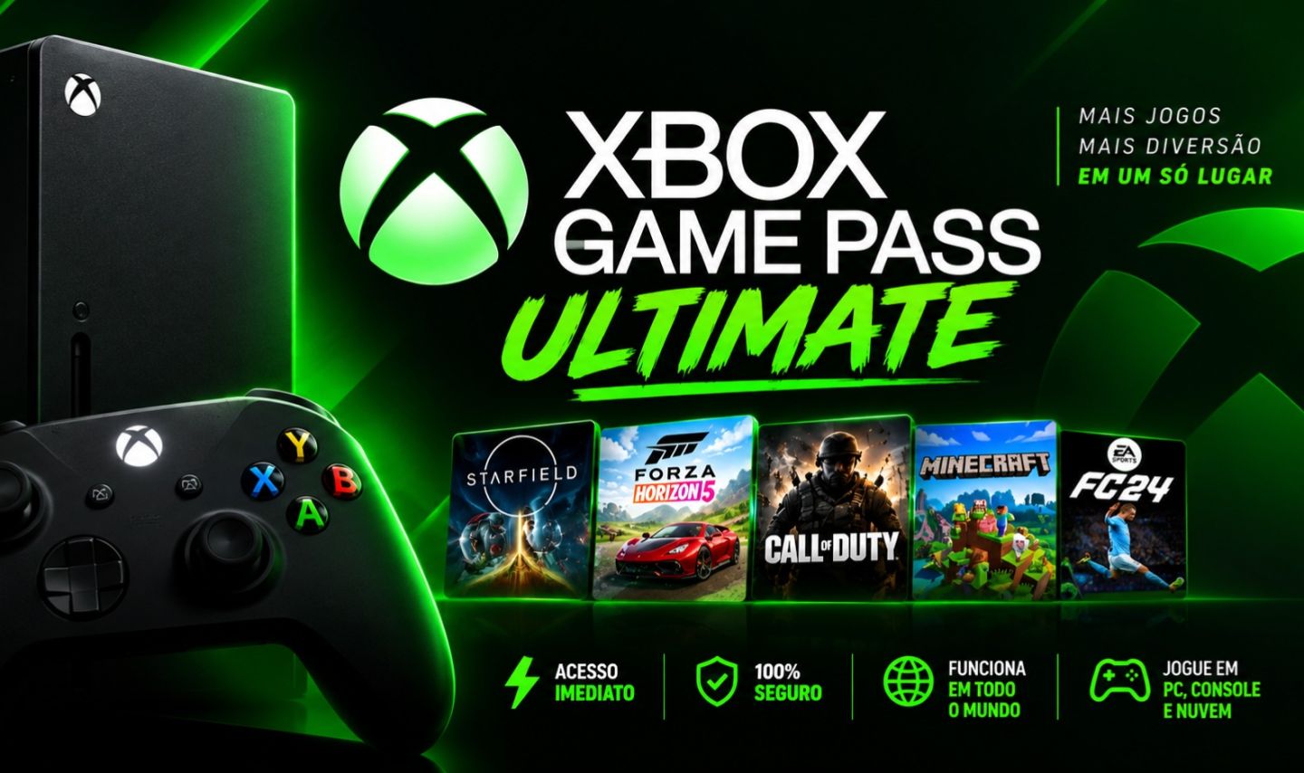 GAME PASS ULTIMATE COM O MELHOR PREÇO DA GGMAX! Aproveite Já!