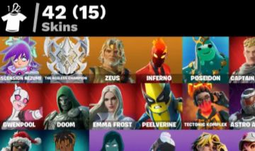 CONTA FORTNITE COM SURF WITCH, 42 SKINS