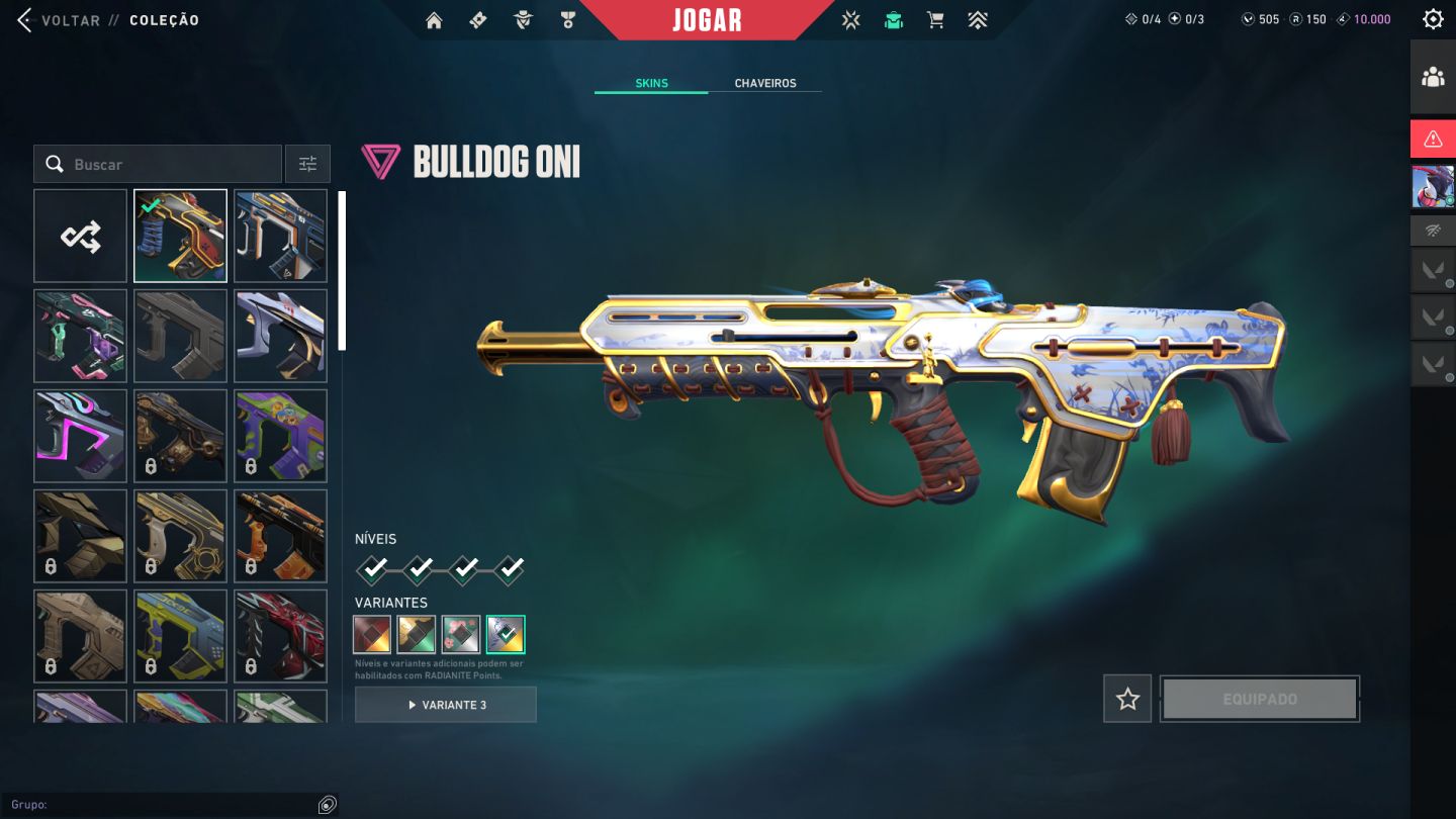 Conta de Valorant-nível Alto- 50skins +. pacote champions 2025 e mais