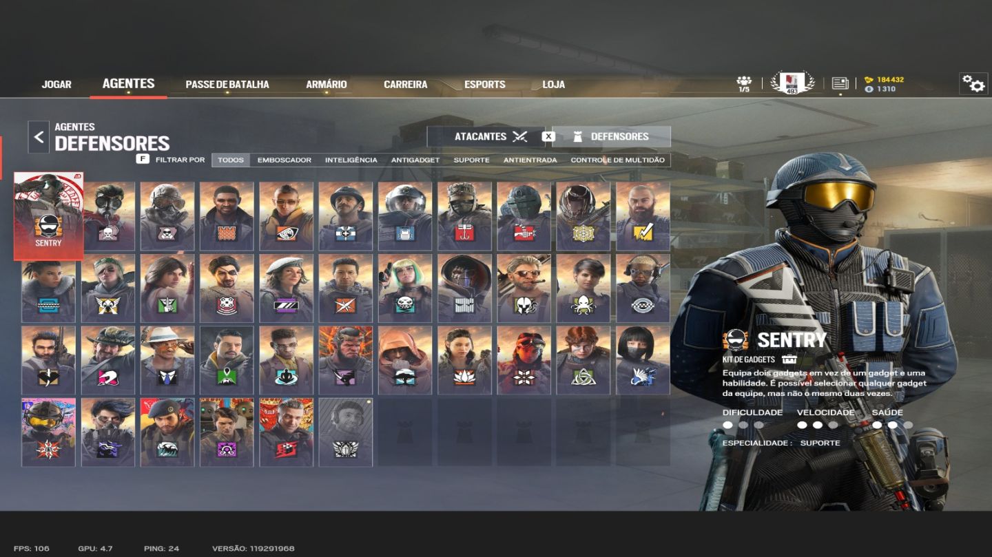Conta Rainbow Six - Nível 493