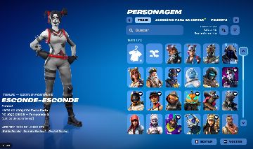 Conta de Fortnite com varias skins antigas