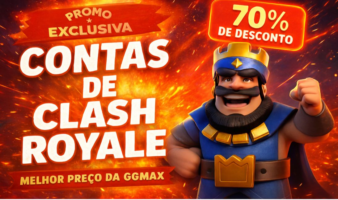 Conta de clash Royal na promoção