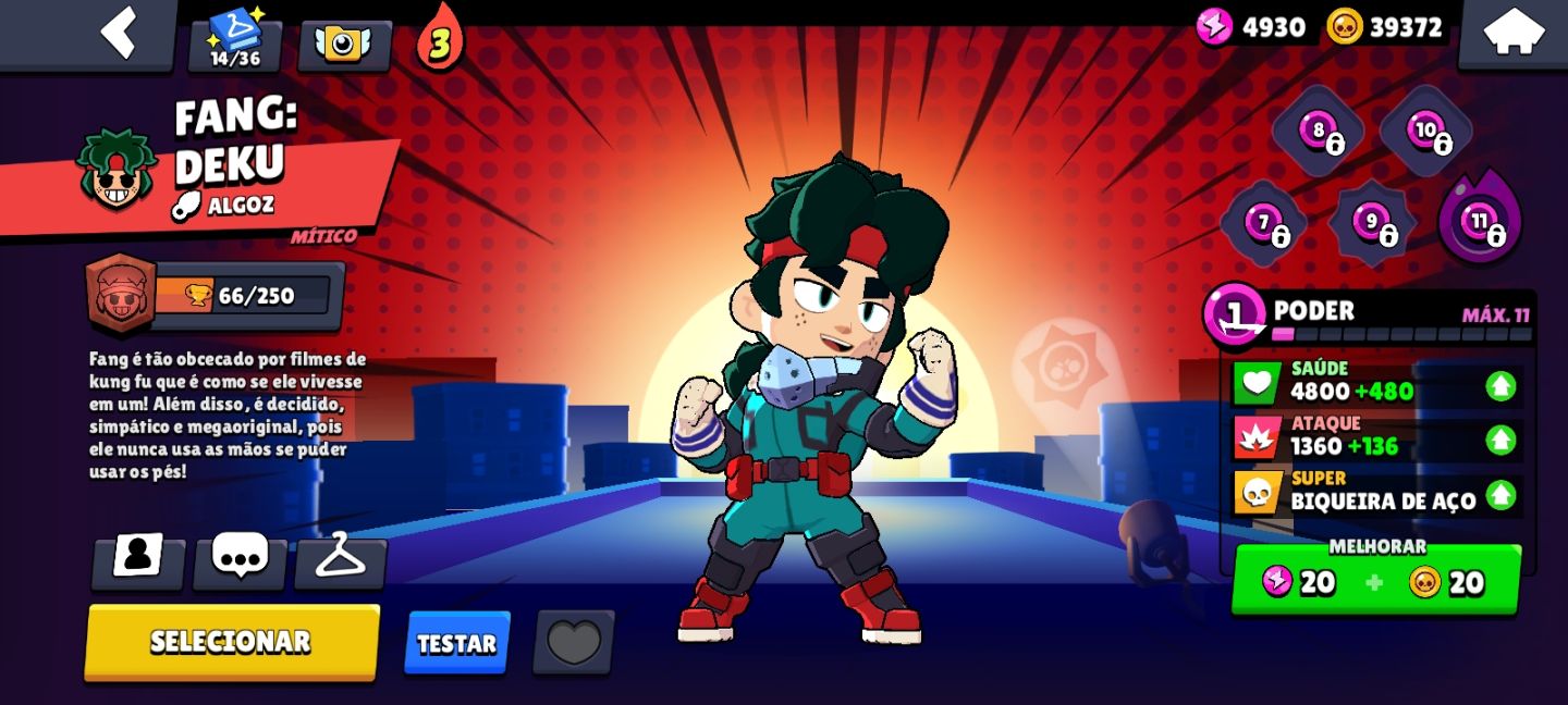 Conta de Brawl Stars com 40k de Troféus e muitas Skins e Recursos!!