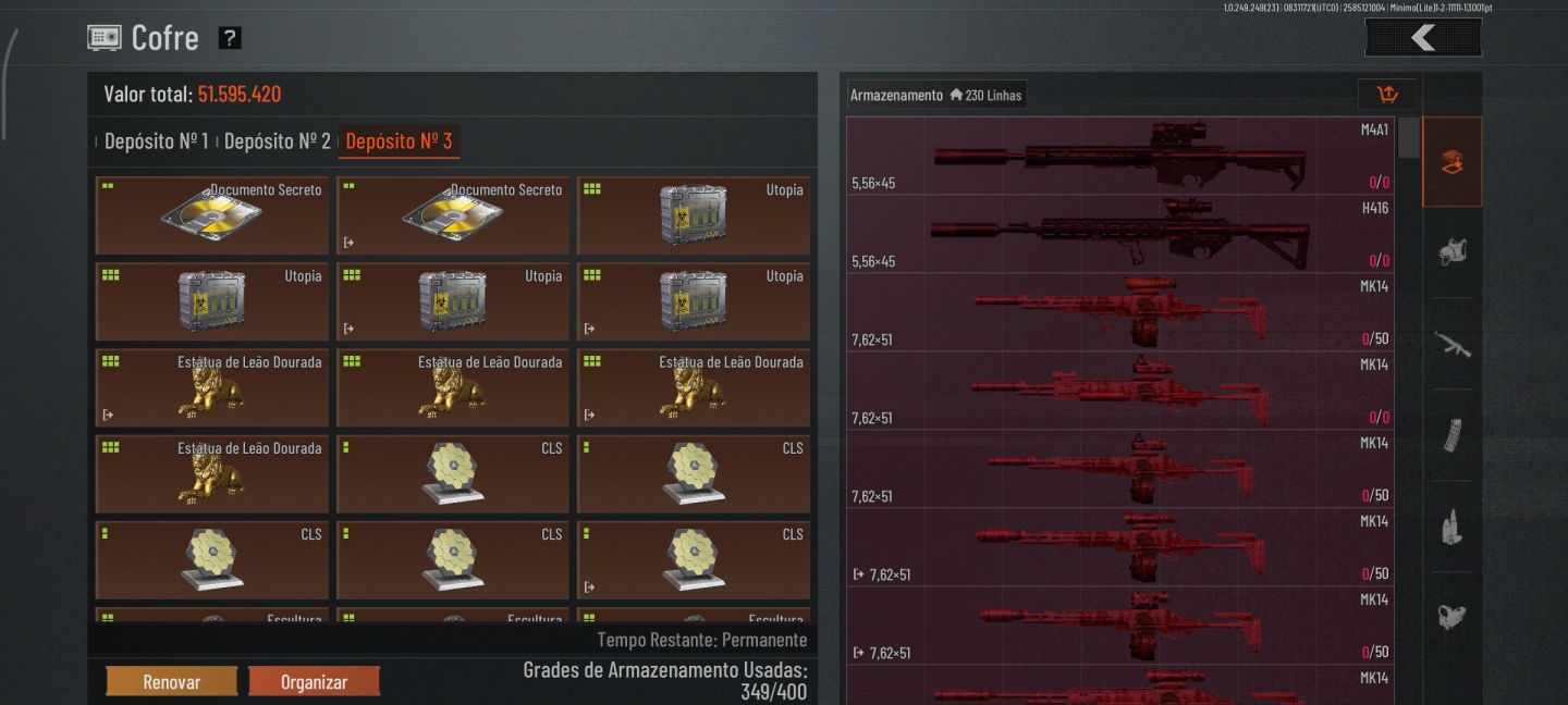 CONTA ARENA BREAKOUT À VENDA | COMPLETA E BEM EQUIPADA