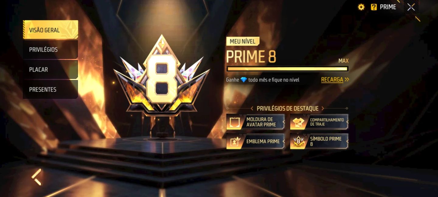 Conta de FF Full gemadinha