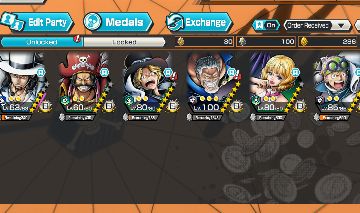 Conta one piece Bounty rush ótima para começo 4 exs