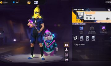 CONTA FREE FIRE COM CONJUNTO METAMORFOSE | SKIN DA SELEÇÃO | UMP BOOYAH