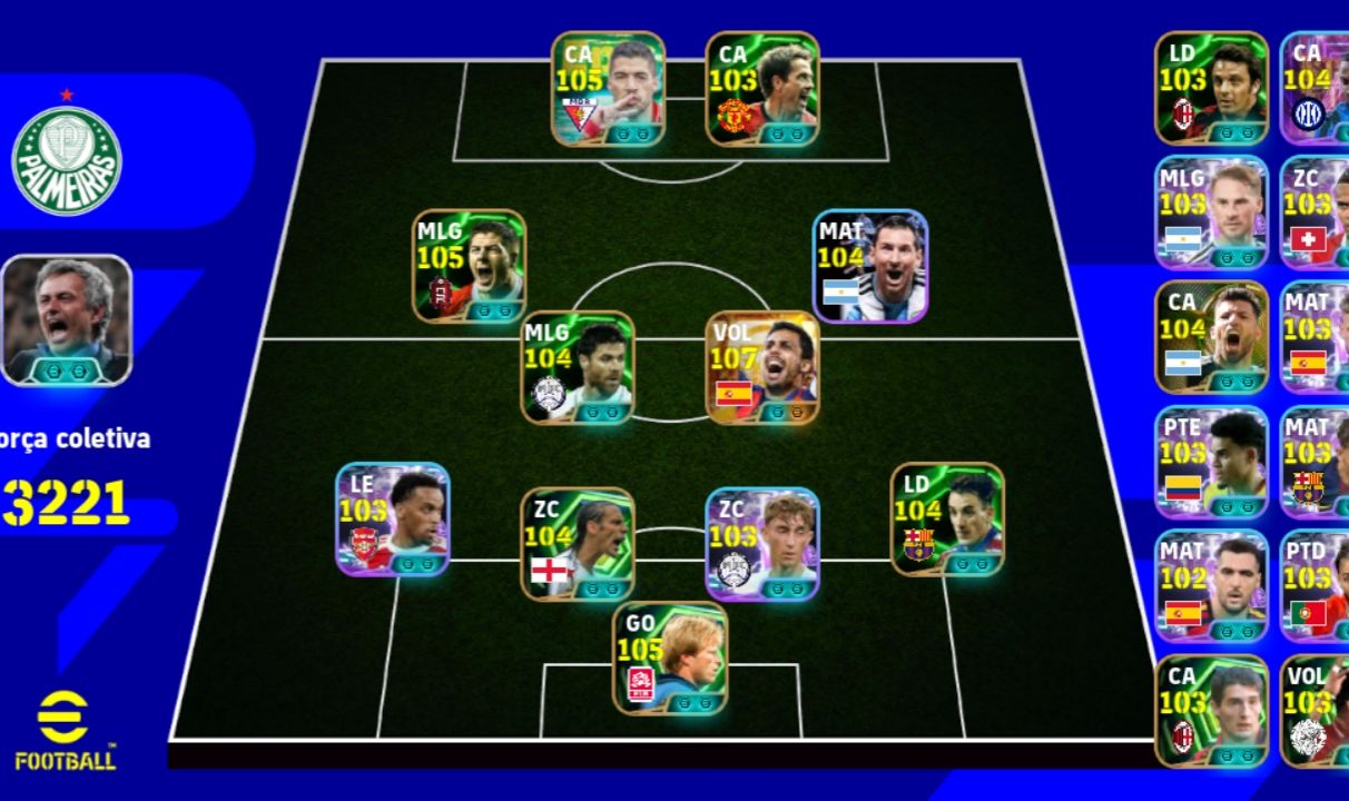 CONTA EFOOTBALL BRABA PRA SAIR LOGO JOGADORES RAROS