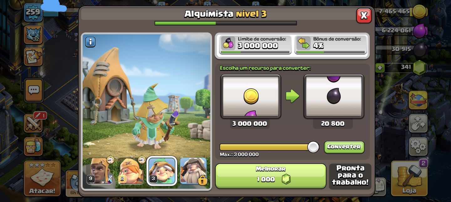 CV 18 Full defesa Full / equipamentos Full (tenho todos equipamentos)