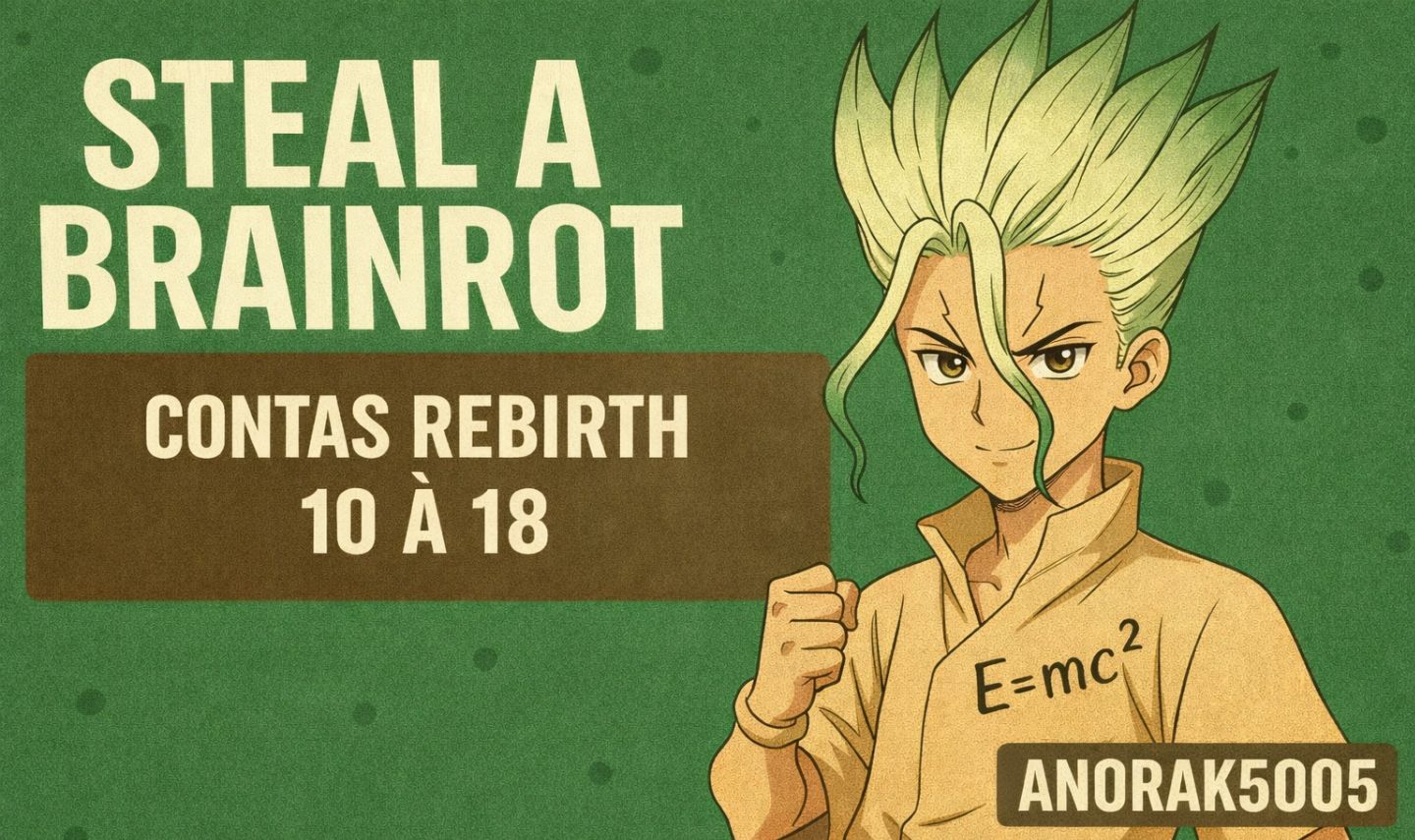 [CONTAS RENASCIMENTO 10 Á 19!!] STEAL A BRAINROT/ROUBE UM BRANROT