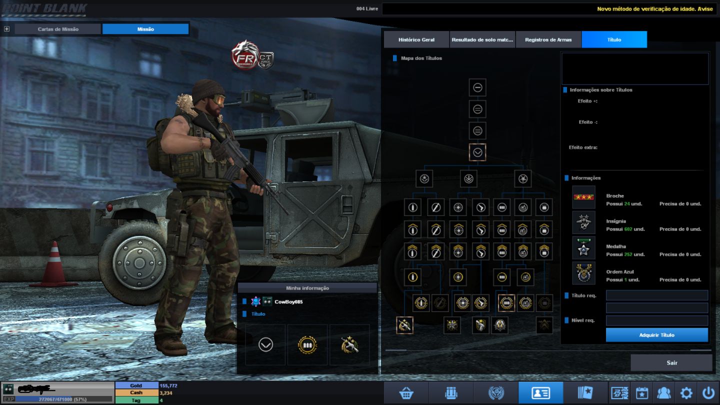 Conta Tenente Coronel 4 Point Blank