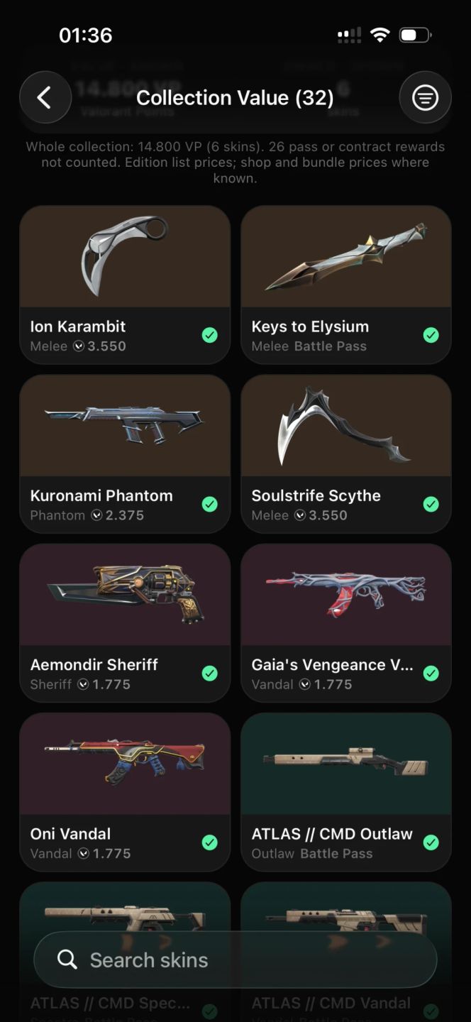CONTA VALORANT COM SKINS DE FACA,VANDAL, PHANTOM E SHERIFF
