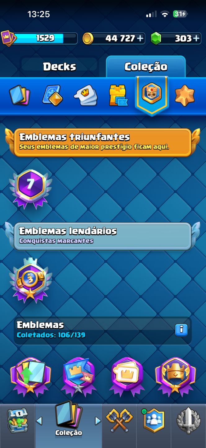 CONTA DE CLASH ROYAL 10.6K TROFÉUS COM TODAS CARTA UPADA E EVO!