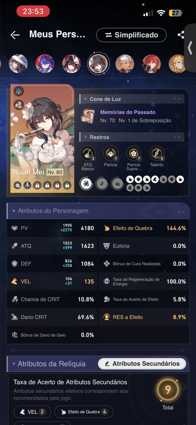 Conta: Honkai Star Rail Server America
