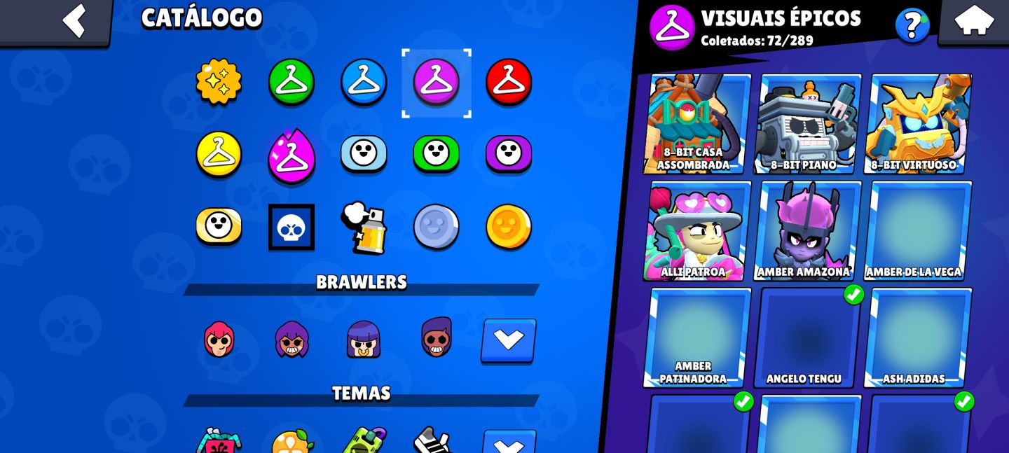 CONTA BRAWSTARS ROUBADA MUITA SKIN!! E CLASH OF CLANS VILA 12