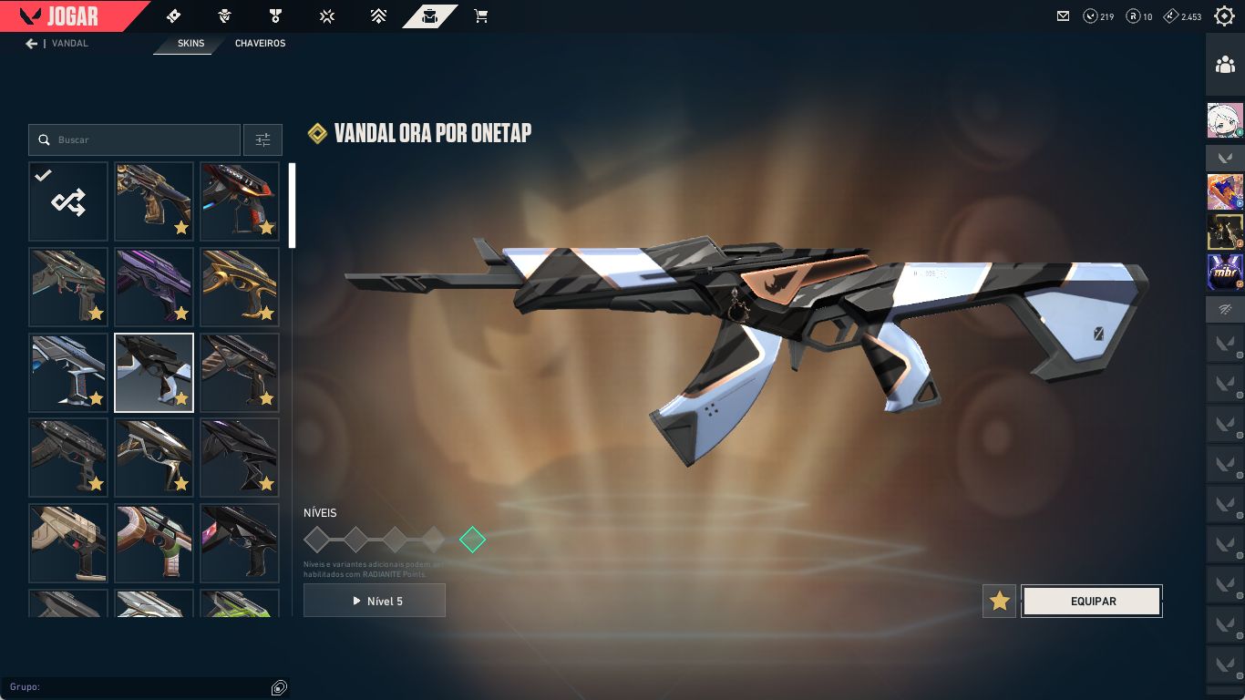 VALORANT Diamante | Nível 334 | +30 Skins | Kuronami, RGX e Facas Premium