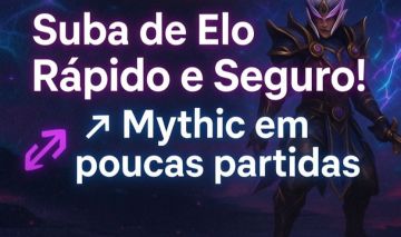 Elo job a partir do épico até o honra com entrega de até 7 dias mobile legends