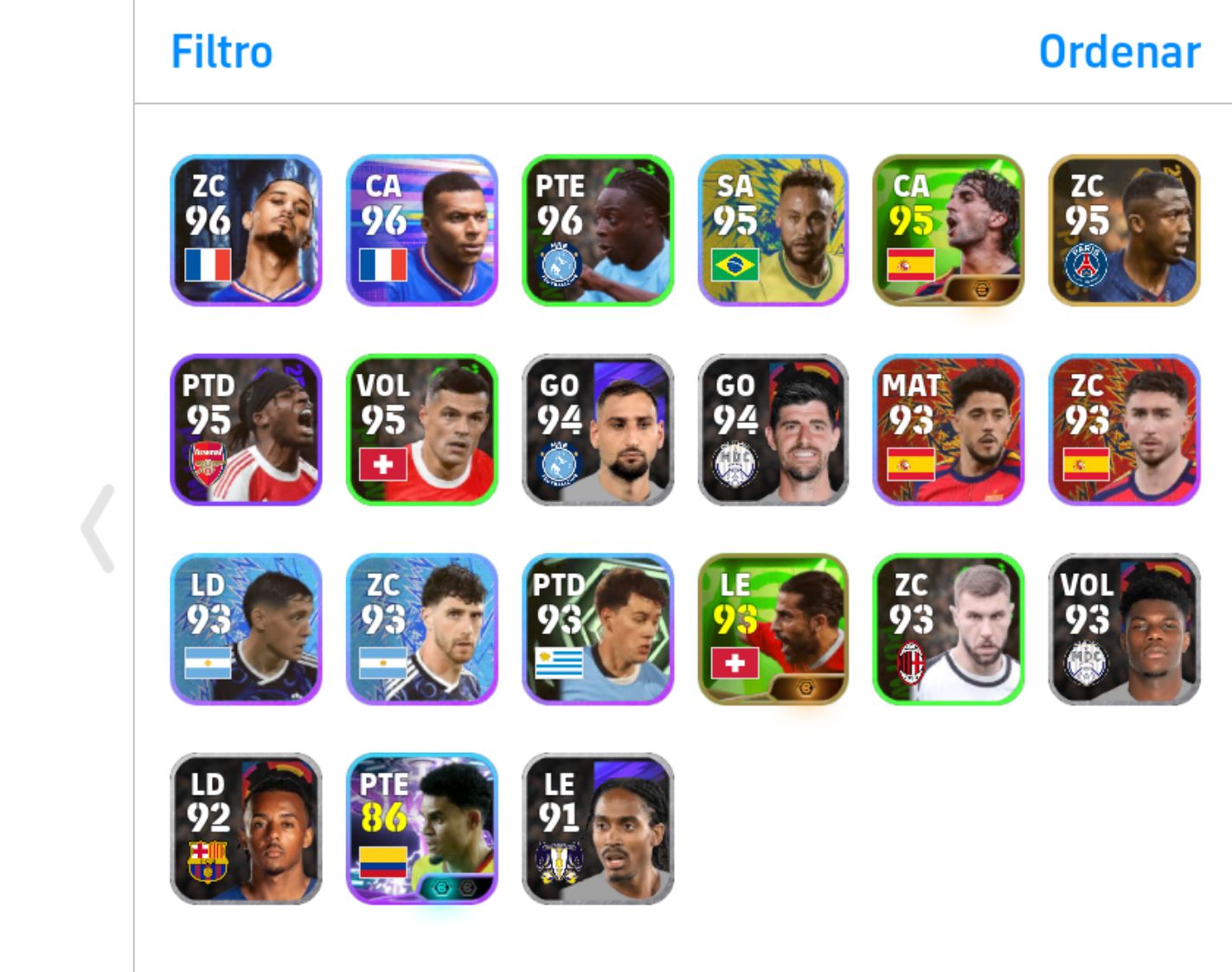 Conta efootbal mobile com Yamal 107