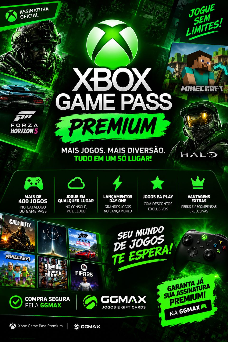 CONTAS GAMEPASS PREMIUM