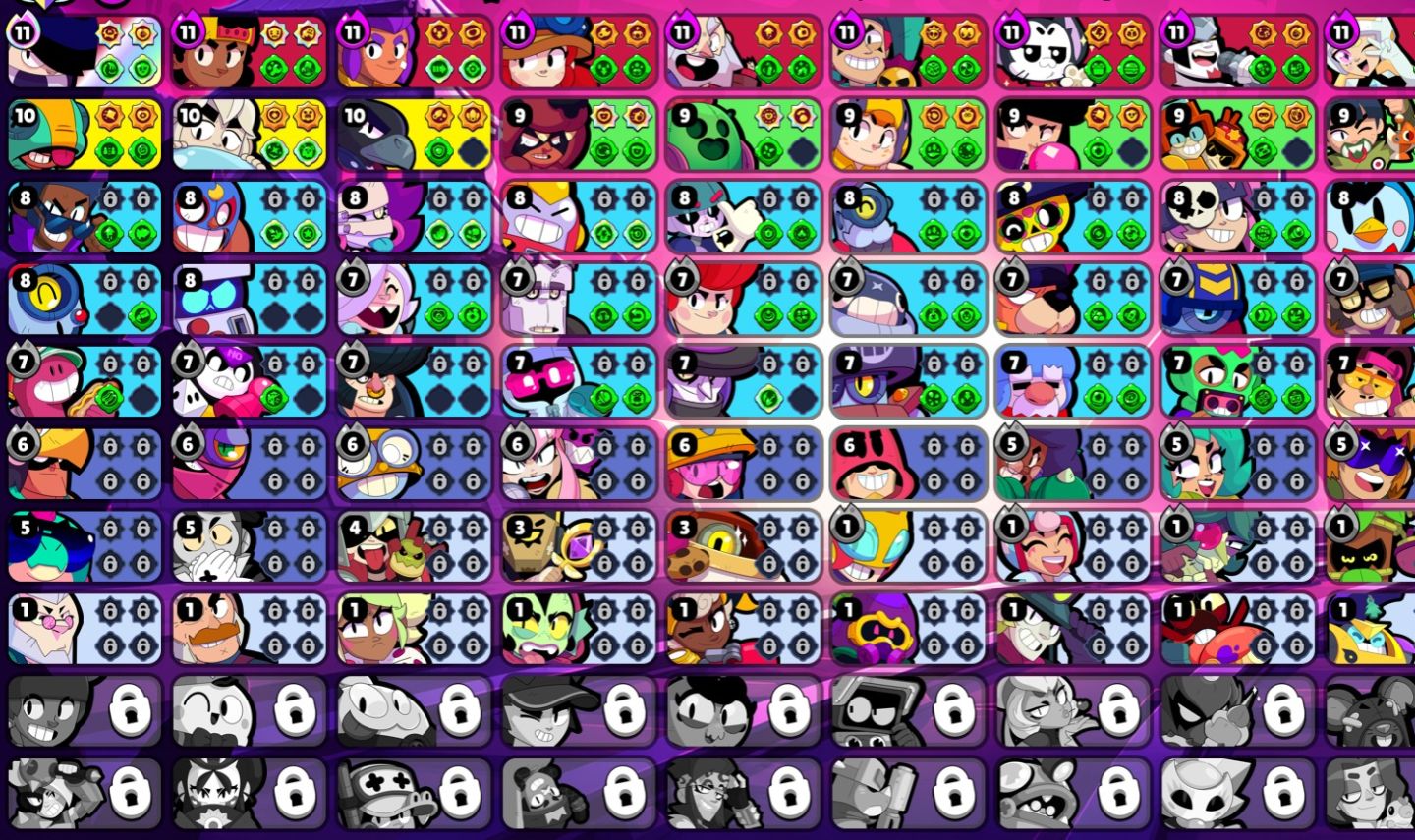 CONTA DE BRAWL STARS BRABA C/ VÁRIOS LENDÁRIOS E SKINS LENDÁRIAS!