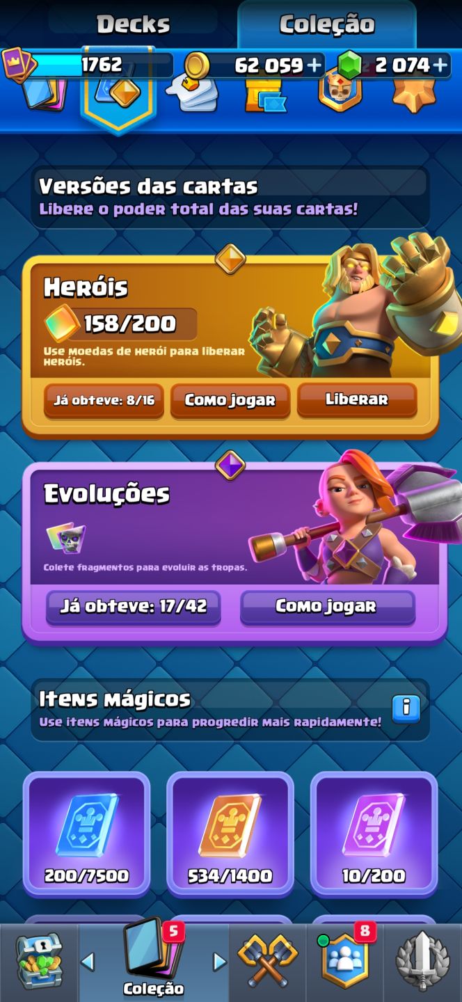 CONTA CLASH ROYALE 9 ANOS | 14.000 TROFÉUS