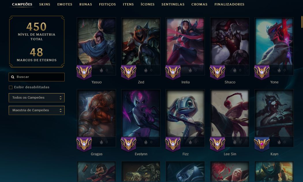Conta LOL - Diamond 4 - 62k EA - 119 SKINS - Lvl290