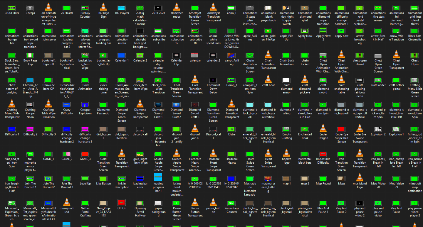 PACK EDIÇÃO DE VÍDEO PARA MINECRAFT + BRINDE | +4000 ASSETS | ENTREGA AUTOMÁTICA