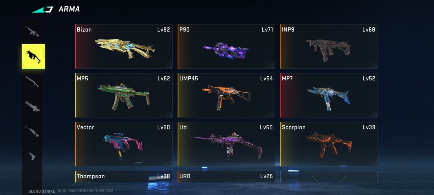 Conta blood strike muito rara com várias skins de colab e eternas