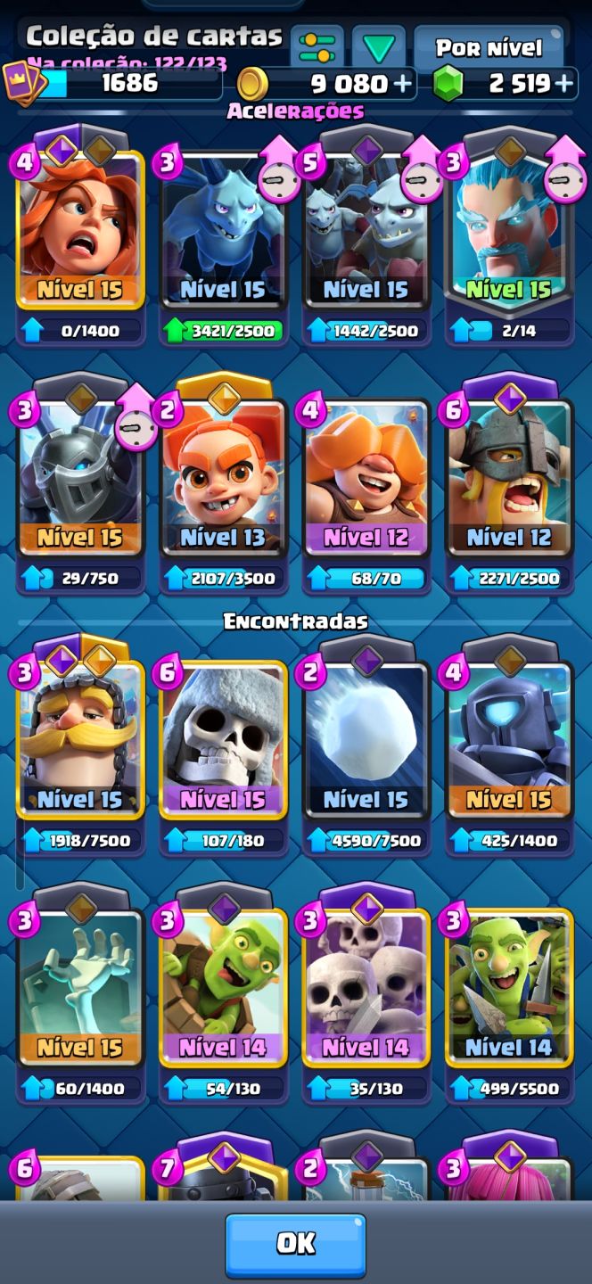 Conta brawl stars/clash Royal bem upadas!!!