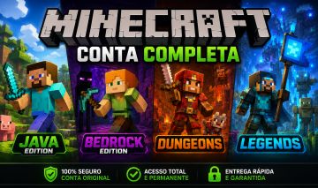 MINECRAFT JAVA + BEDROCK + DUNGEONS + LEGENDS
