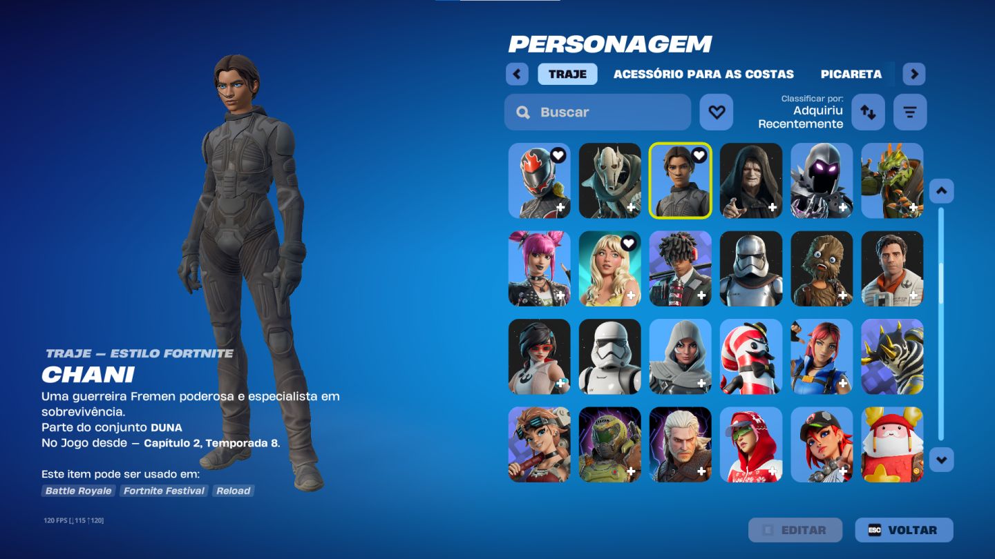 Conta fortnite tryhard com skins raras