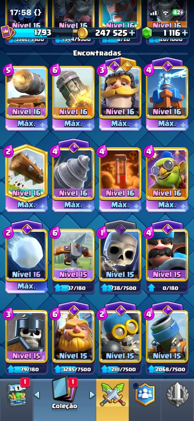 Conta de Clash Royale GEMADA!