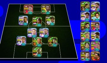 Conta efootball, com Pelé, Cruyff e Puskás, e muito mais.