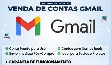 CONTAS NOVAS GMAIL-IP BR COM GARANTIA DE FUNCIONAMENTO!