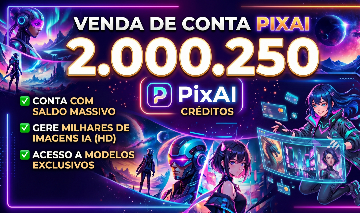 Conta PixAI com Saldo Massivo: 2.000.250 Créditos!