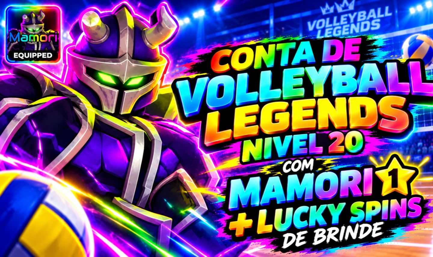 CONTA DE VOLLEYBALL LEGENDS COM MAMORI M1 E 30 LUCKY SPINS DE BRINDE!!!
