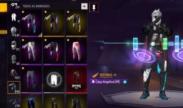 Conta de free fire , 5 angelicais, Barbinha, punho, OLHE FOTOS E DESCRIÇÃO