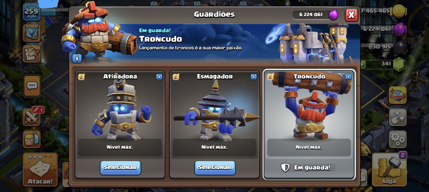 CV 18 Full defesa Full / equipamentos Full (tenho todos equipamentos)