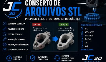 Arquivo 3D com erro? Eu resolvo entrega em até 24h