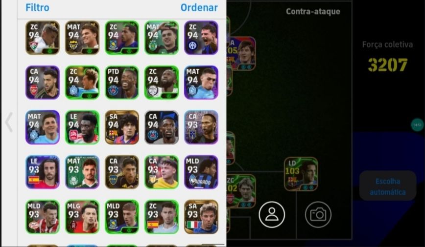 CONTA EFOOTBALL RARA! THIAGO ALCÂNTARA + MESSI DO PACK + BATISTUTA E+++++!