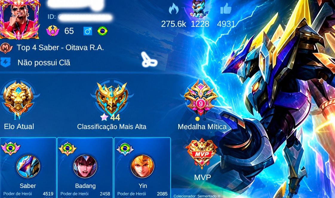SMURF MAIN SELVA - TOP BR SABER 1800 PTS 55% WR - FULL EMBLEMAS