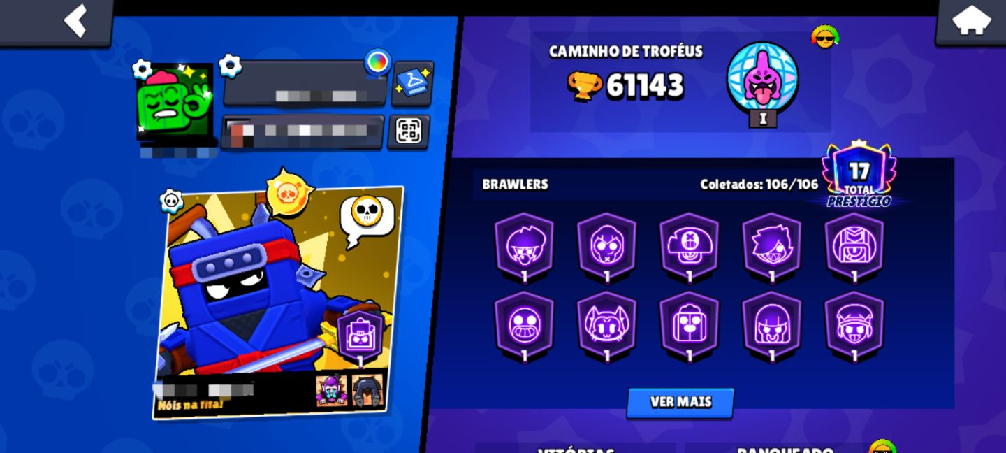 Conta Brawl Stars Rara 2019 60k Troféus | Todos os Brawlers (Sem o cosmo)