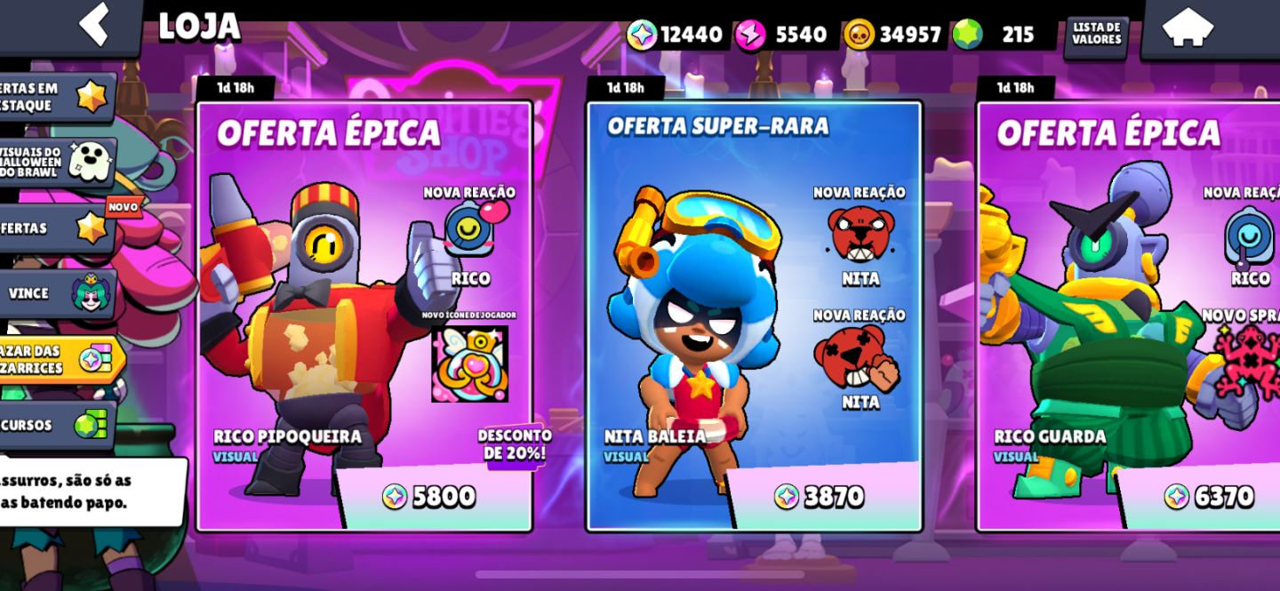 CONTA RARA E FORTE NO BRAWL STARS! | PASSES + MUITOS RECURSOS