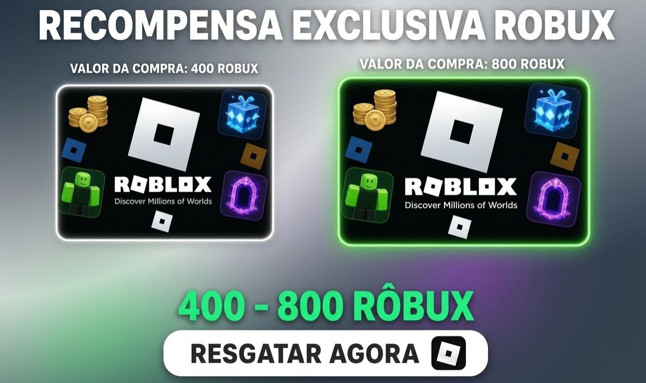 Gift Card Roblox 400 - 800 Robux | Código Digital