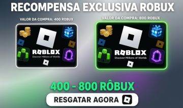 Gift Card Roblox 400 - 800 Robux | Código Digital