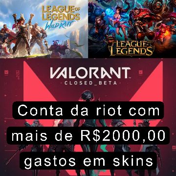 Conta da Riot com mais de R$2000,00 - Valorant - Contas - GGMAX